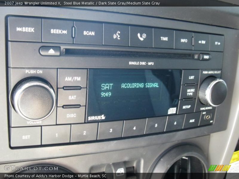 Steel Blue Metallic / Dark Slate Gray/Medium Slate Gray 2007 Jeep Wrangler Unlimited X