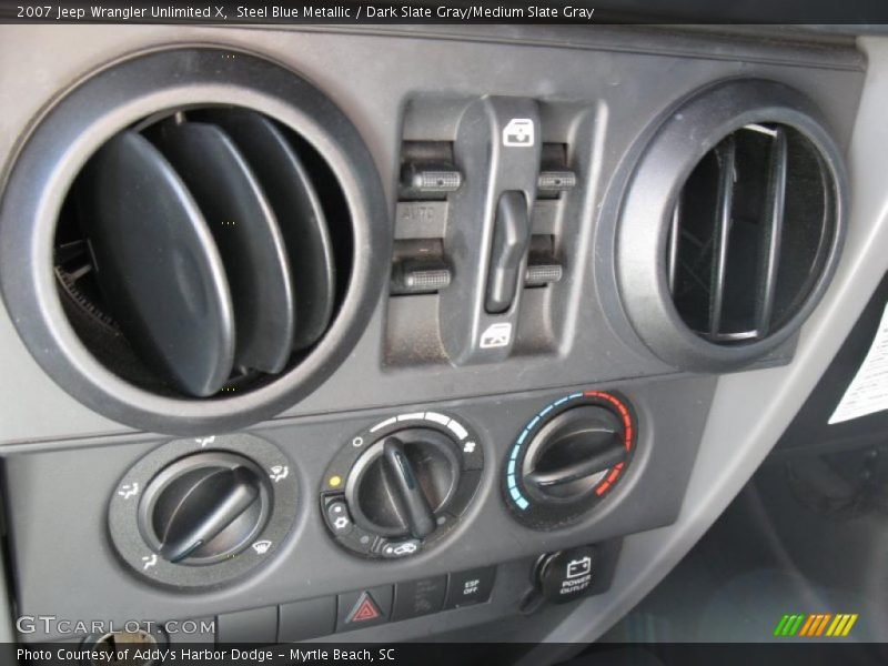 Steel Blue Metallic / Dark Slate Gray/Medium Slate Gray 2007 Jeep Wrangler Unlimited X