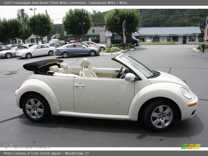 Campanella White / White 2007 Volkswagen New Beetle Triple White Convertible
