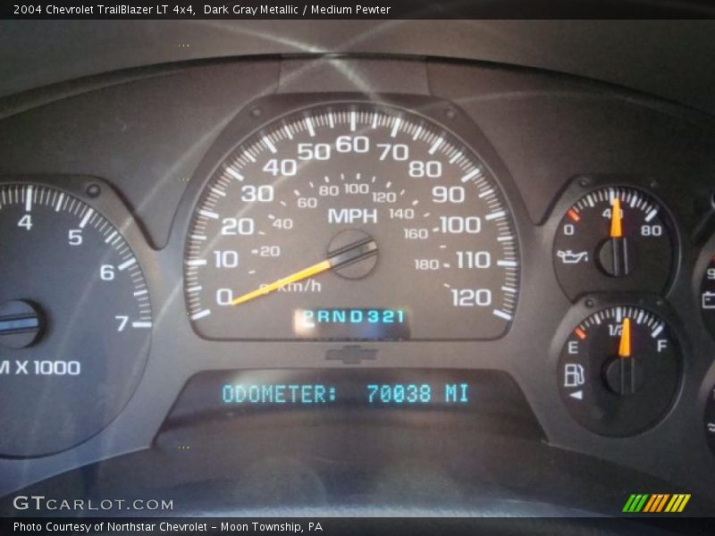 Dark Gray Metallic / Medium Pewter 2004 Chevrolet TrailBlazer LT 4x4