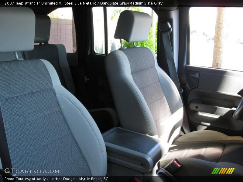 Steel Blue Metallic / Dark Slate Gray/Medium Slate Gray 2007 Jeep Wrangler Unlimited X