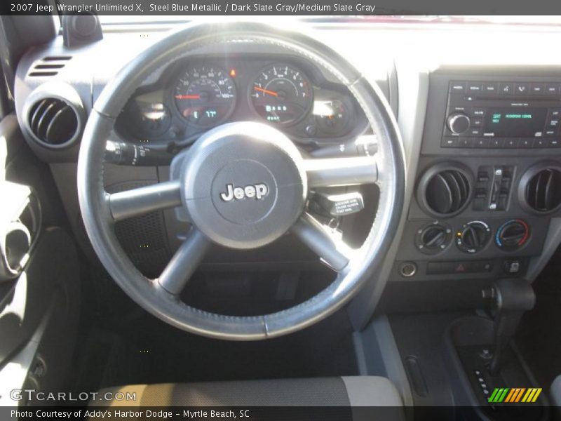 Steel Blue Metallic / Dark Slate Gray/Medium Slate Gray 2007 Jeep Wrangler Unlimited X