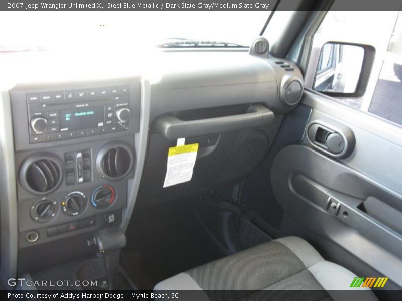 Steel Blue Metallic / Dark Slate Gray/Medium Slate Gray 2007 Jeep Wrangler Unlimited X