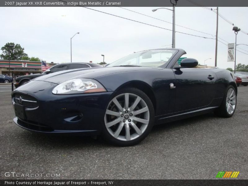 Indigo Blue Metallic / Caramel 2007 Jaguar XK XK8 Convertible