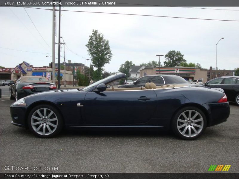 Indigo Blue Metallic / Caramel 2007 Jaguar XK XK8 Convertible