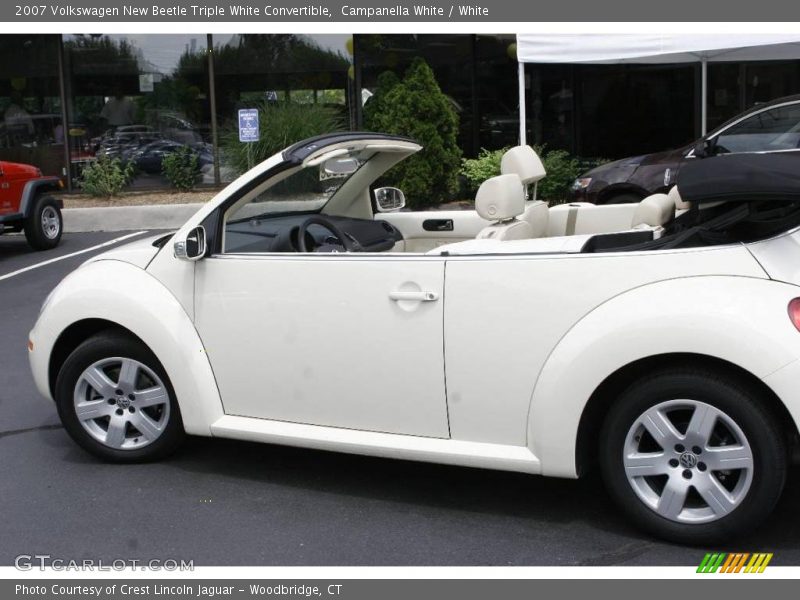 Campanella White / White 2007 Volkswagen New Beetle Triple White Convertible