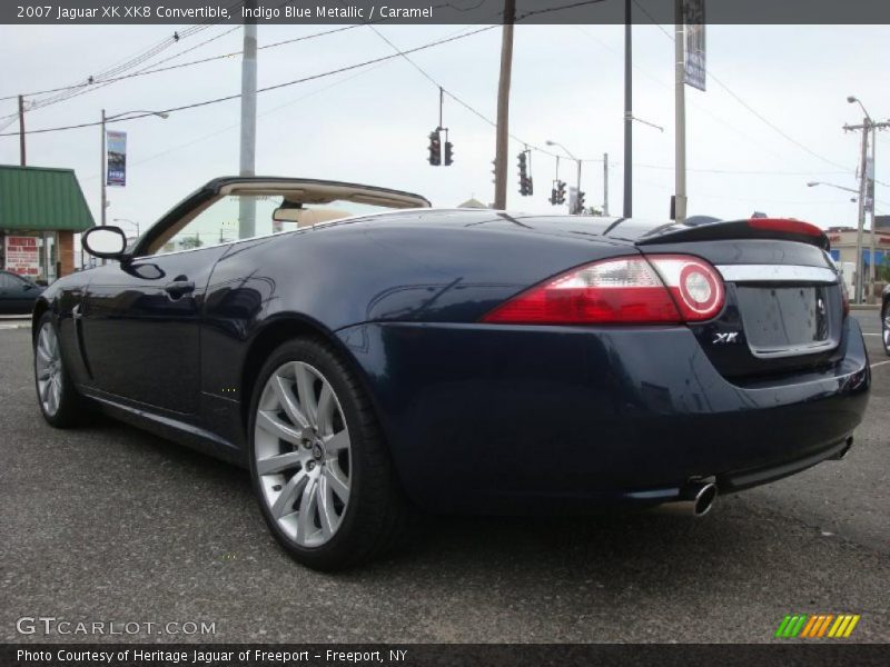 Indigo Blue Metallic / Caramel 2007 Jaguar XK XK8 Convertible