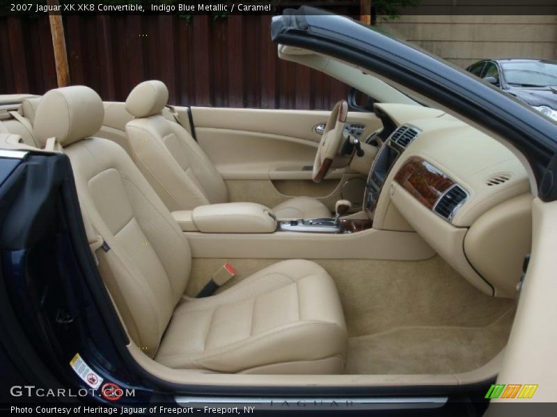 Indigo Blue Metallic / Caramel 2007 Jaguar XK XK8 Convertible