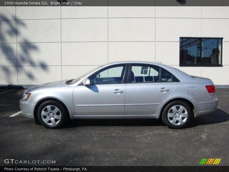 Bright Silver / Gray 2009 Hyundai Sonata GLS