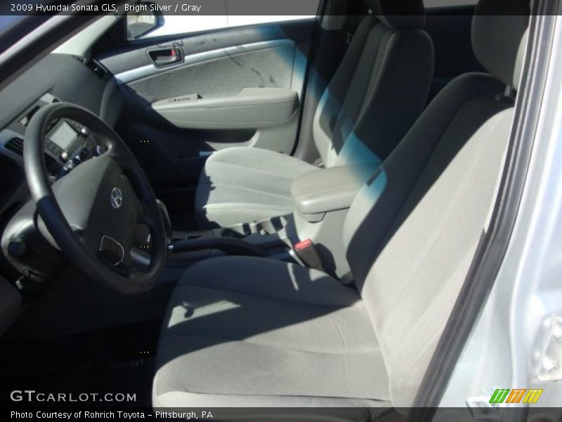 Bright Silver / Gray 2009 Hyundai Sonata GLS