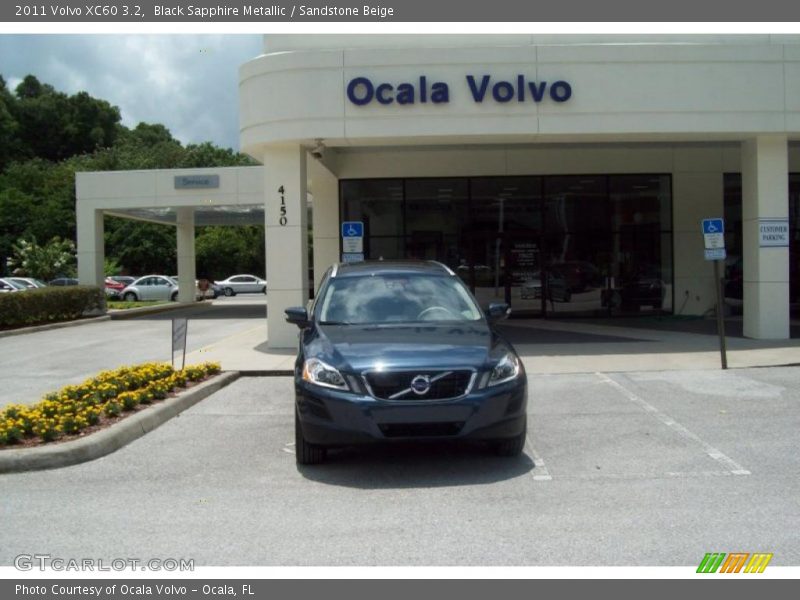Black Sapphire Metallic / Sandstone Beige 2011 Volvo XC60 3.2