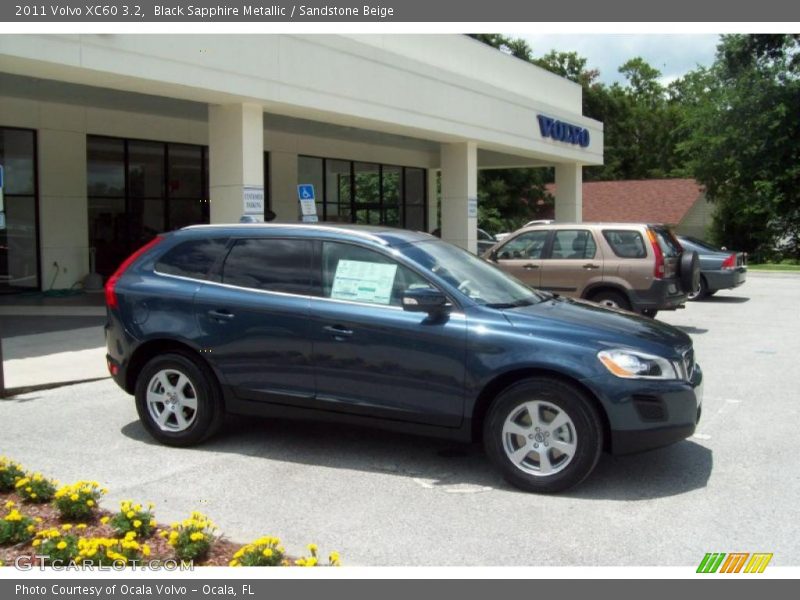 Black Sapphire Metallic / Sandstone Beige 2011 Volvo XC60 3.2