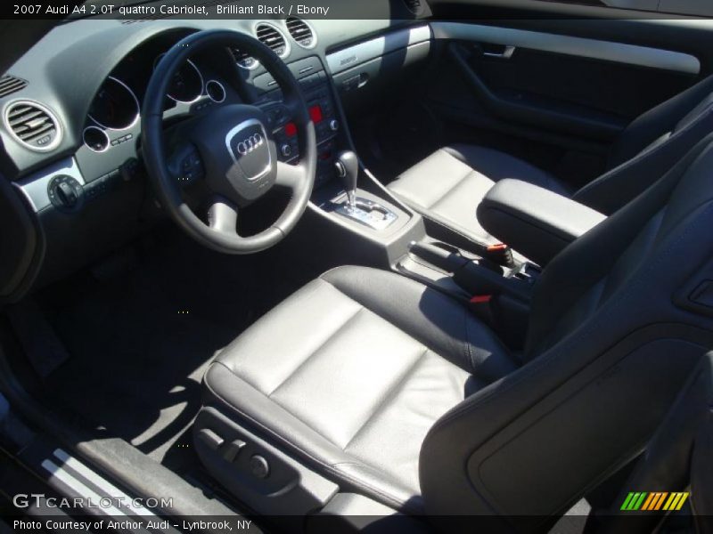 Brilliant Black / Ebony 2007 Audi A4 2.0T quattro Cabriolet