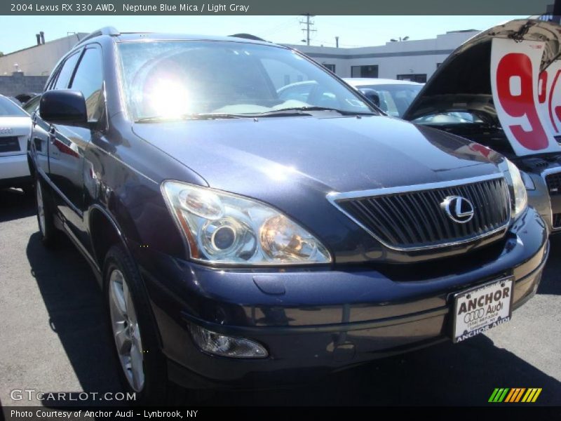 Neptune Blue Mica / Light Gray 2004 Lexus RX 330 AWD