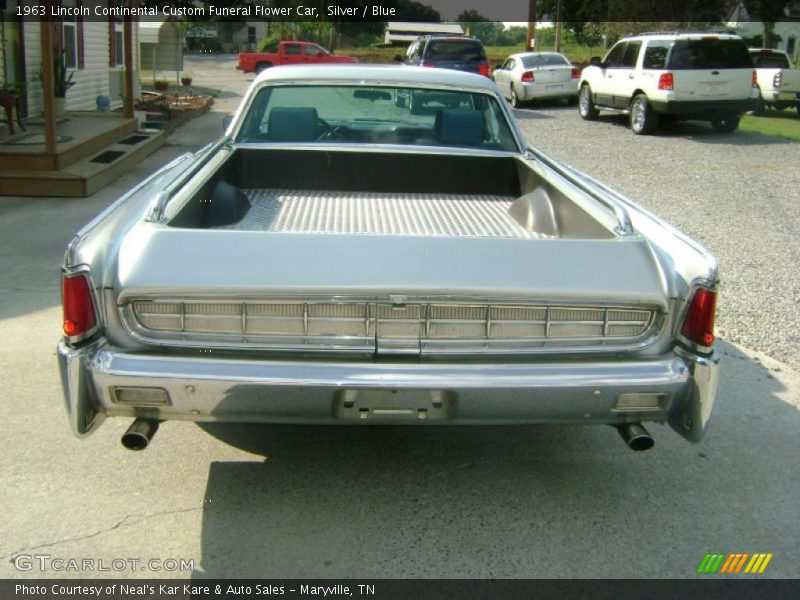 Silver / Blue 1963 Lincoln Continental Custom Funeral Flower Car