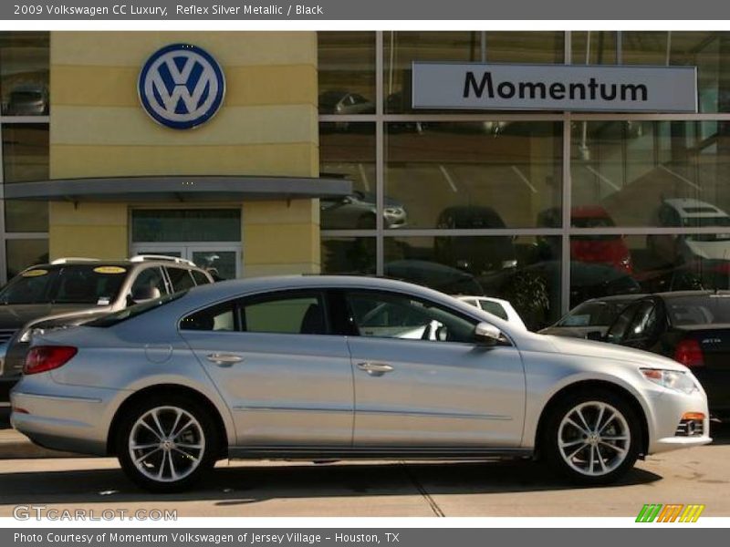 Reflex Silver Metallic / Black 2009 Volkswagen CC Luxury
