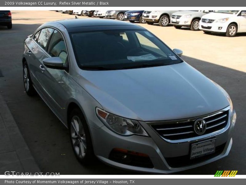 Reflex Silver Metallic / Black 2009 Volkswagen CC Luxury