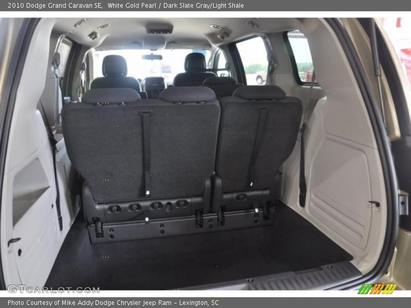 White Gold Pearl / Dark Slate Gray/Light Shale 2010 Dodge Grand Caravan SE
