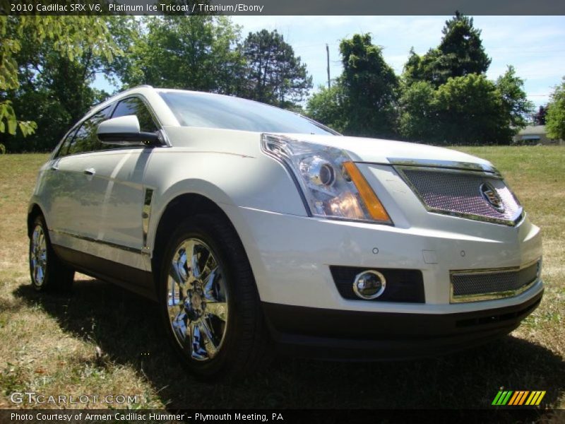 Platinum Ice Tricoat / Titanium/Ebony 2010 Cadillac SRX V6