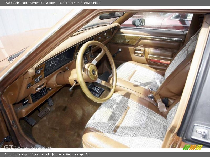  1983 Eagle Series 30 Wagon Brown Plaid Interior