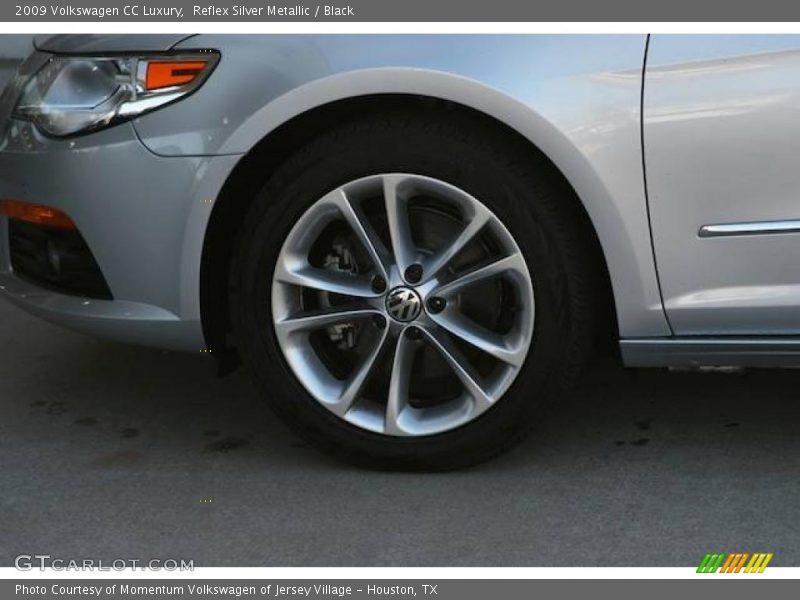 Reflex Silver Metallic / Black 2009 Volkswagen CC Luxury