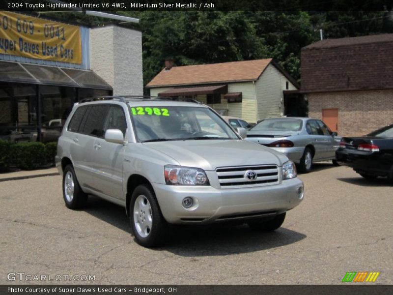 Millenium Silver Metallic / Ash 2004 Toyota Highlander Limited V6 4WD