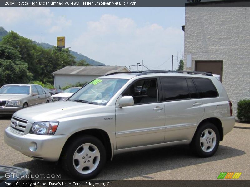 Millenium Silver Metallic / Ash 2004 Toyota Highlander Limited V6 4WD