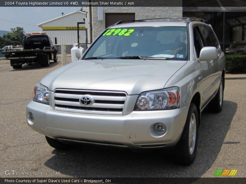 Millenium Silver Metallic / Ash 2004 Toyota Highlander Limited V6 4WD