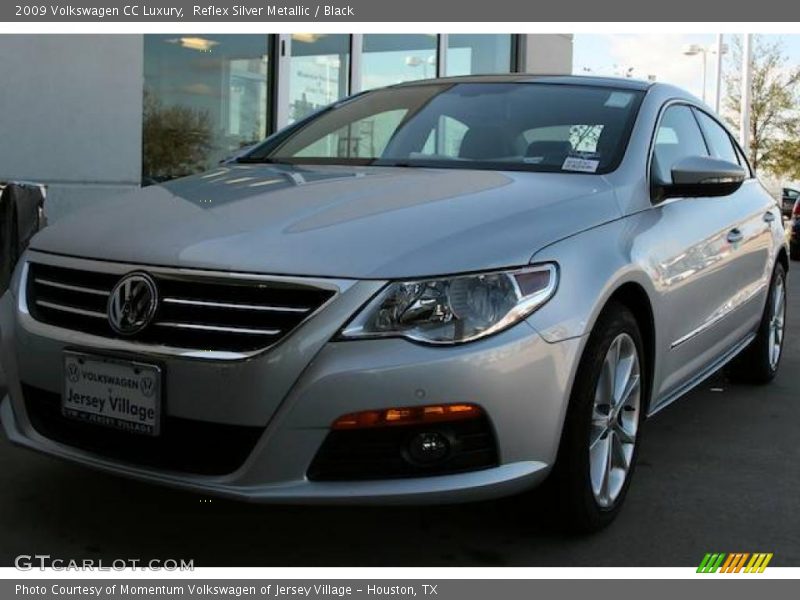 Reflex Silver Metallic / Black 2009 Volkswagen CC Luxury