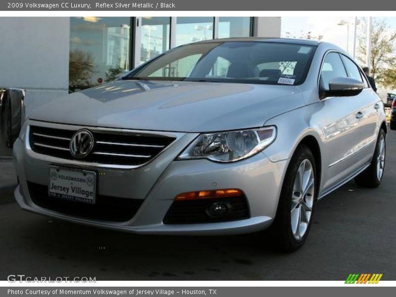 Reflex Silver Metallic / Black 2009 Volkswagen CC Luxury