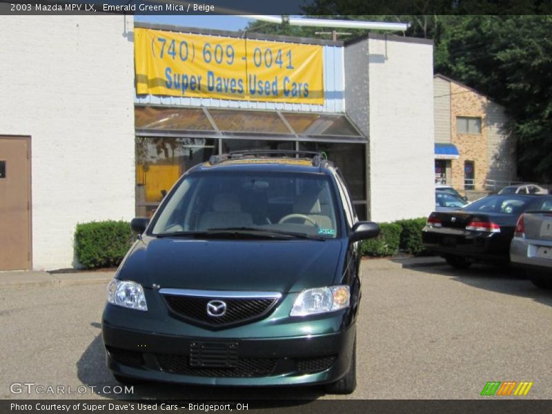 Emerald Green Mica / Beige 2003 Mazda MPV LX