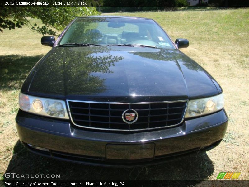 Sable Black / Black 2003 Cadillac Seville SLS