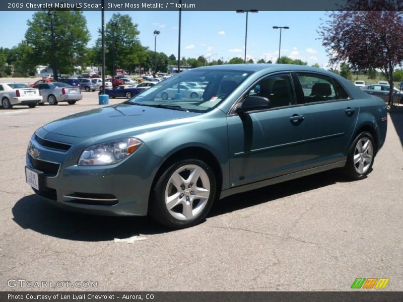Silver Moss Metallic / Titanium 2009 Chevrolet Malibu LS Sedan