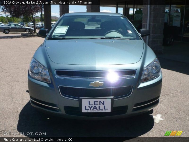 Silver Moss Metallic / Titanium 2009 Chevrolet Malibu LS Sedan