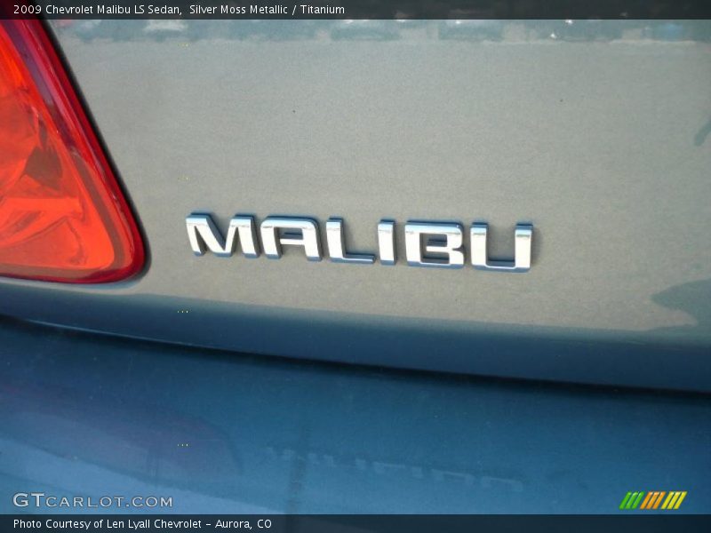 Silver Moss Metallic / Titanium 2009 Chevrolet Malibu LS Sedan