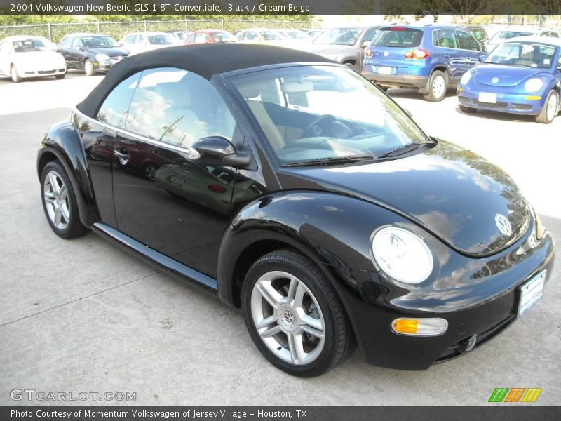 Black / Cream Beige 2004 Volkswagen New Beetle GLS 1.8T Convertible