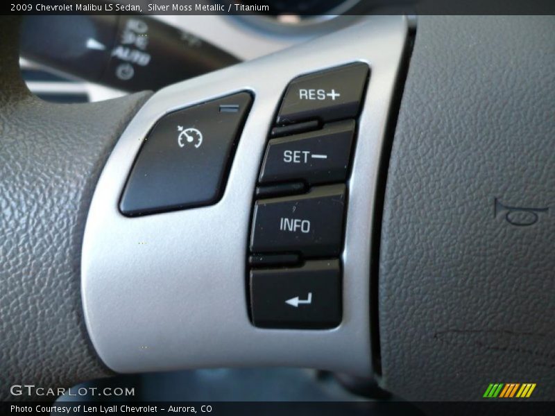 Silver Moss Metallic / Titanium 2009 Chevrolet Malibu LS Sedan