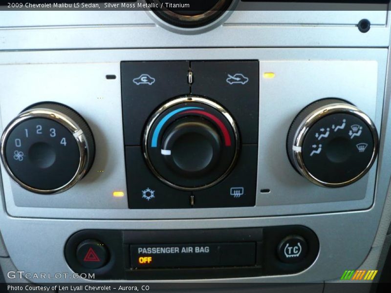 Silver Moss Metallic / Titanium 2009 Chevrolet Malibu LS Sedan