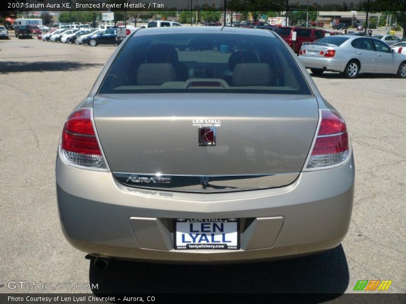 Bronzed Pewter Metallic / Tan 2007 Saturn Aura XE
