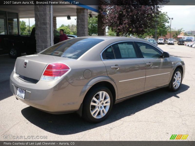 Bronzed Pewter Metallic / Tan 2007 Saturn Aura XE