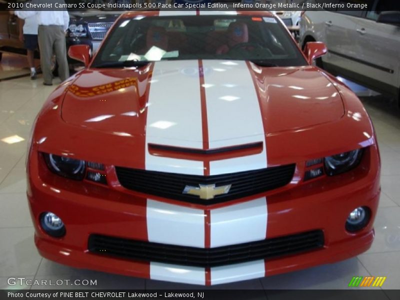 Inferno Orange Metallic / Black/Inferno Orange 2010 Chevrolet Camaro SS Coupe Indianapolis 500 Pace Car Special Edition