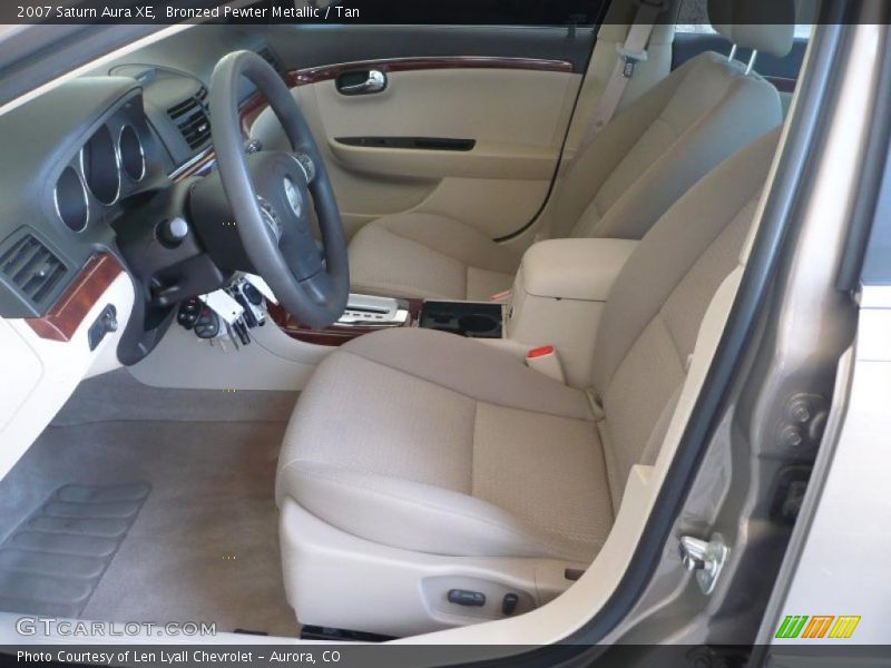 Bronzed Pewter Metallic / Tan 2007 Saturn Aura XE