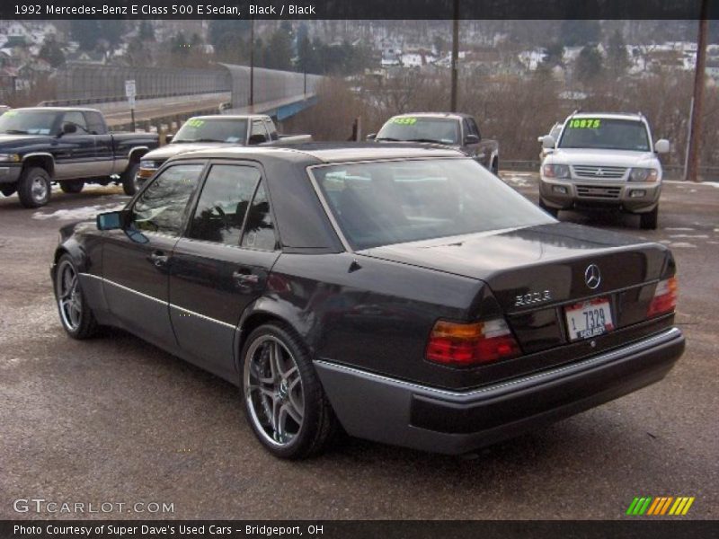 Black / Black 1992 Mercedes-Benz E Class 500 E Sedan