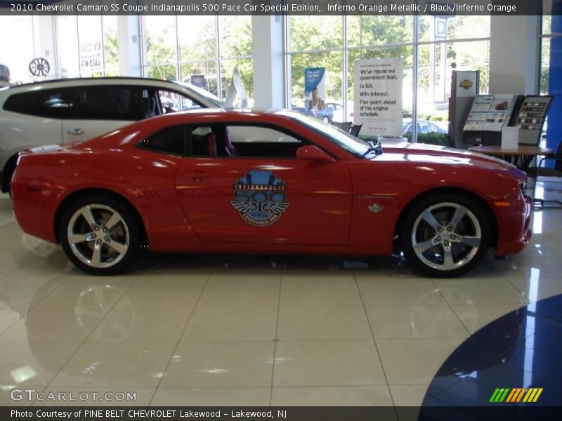 Inferno Orange Metallic / Black/Inferno Orange 2010 Chevrolet Camaro SS Coupe Indianapolis 500 Pace Car Special Edition