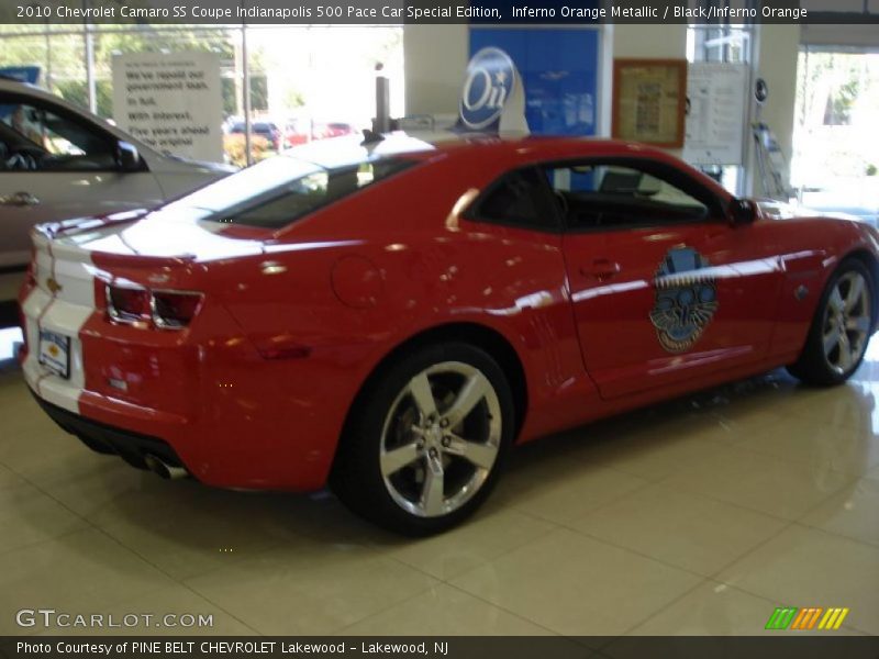 Inferno Orange Metallic / Black/Inferno Orange 2010 Chevrolet Camaro SS Coupe Indianapolis 500 Pace Car Special Edition