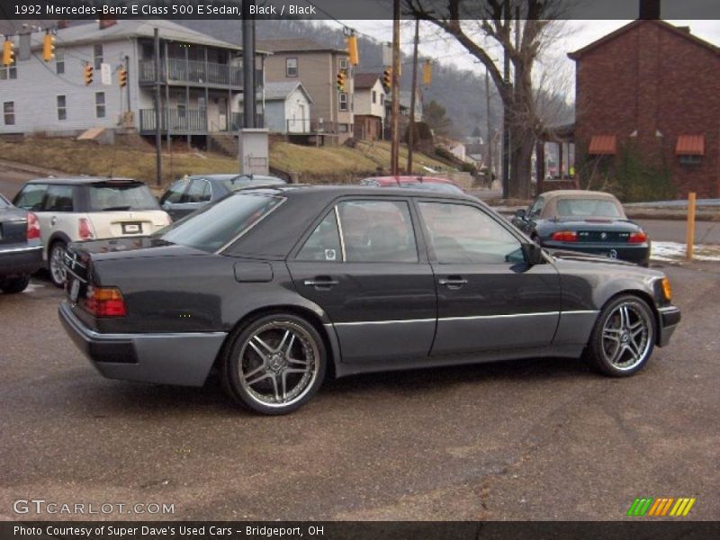 Black / Black 1992 Mercedes-Benz E Class 500 E Sedan