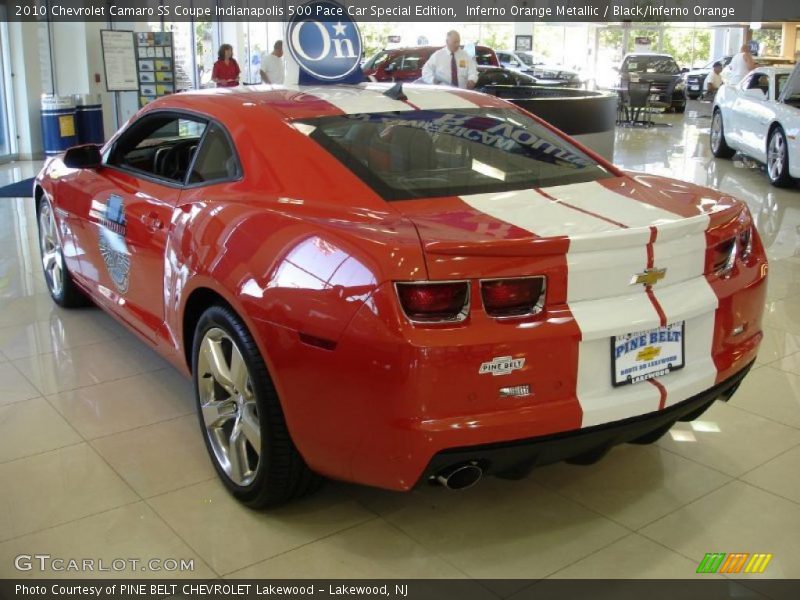 Inferno Orange Metallic / Black/Inferno Orange 2010 Chevrolet Camaro SS Coupe Indianapolis 500 Pace Car Special Edition