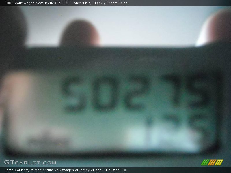 Black / Cream Beige 2004 Volkswagen New Beetle GLS 1.8T Convertible