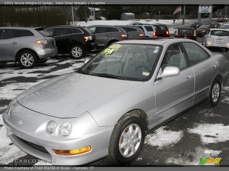Satin Silver Metallic / Graphite 2001 Acura Integra LS Sedan