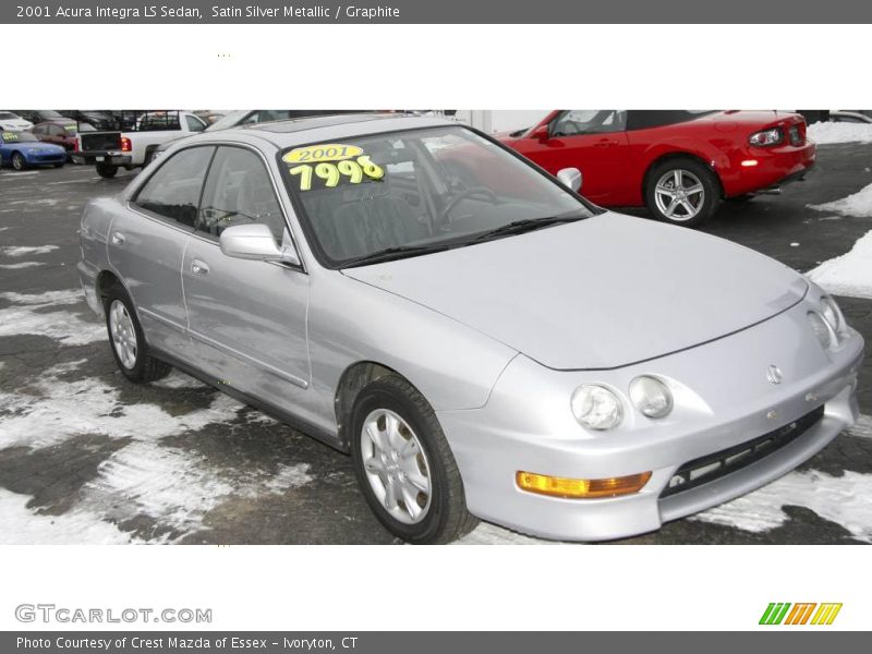 Satin Silver Metallic / Graphite 2001 Acura Integra LS Sedan